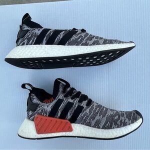 Adidas NMD R2 Primeknit “Core Black” BY9409 Sneakers Size 12 US